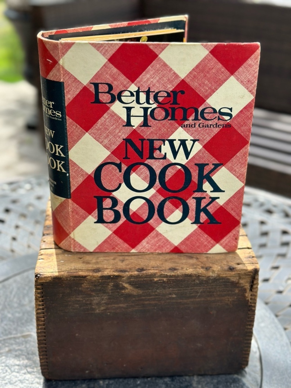 Vintage Better Homes Gardens New Cook Book Red Gingham Mid Century